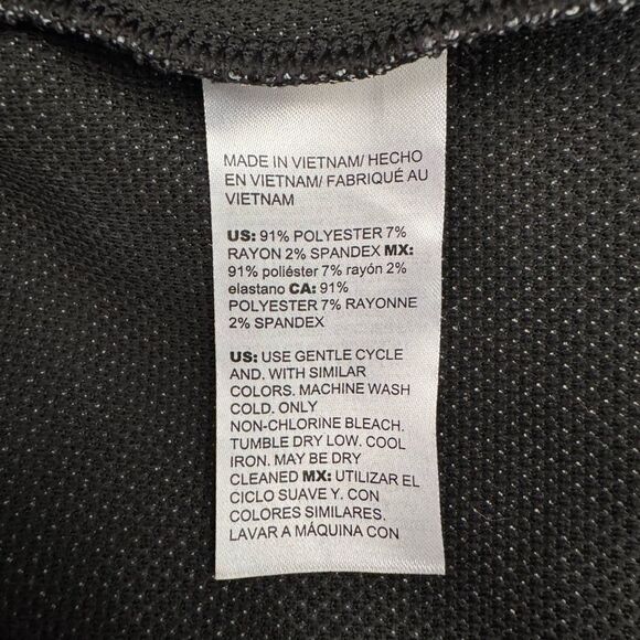 Chico's Black and Gray Snakeskin Print Short Sleeve Tee - Picture 7 of 8